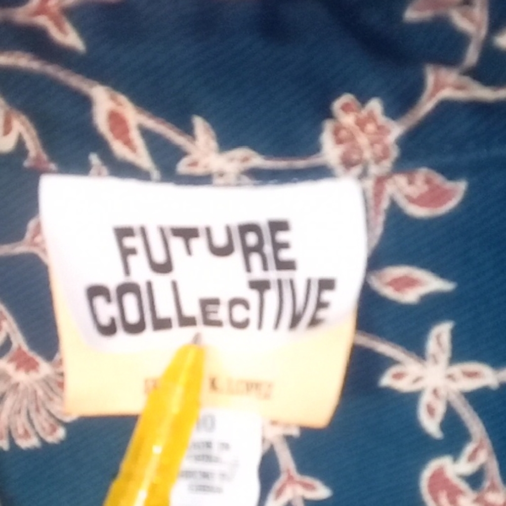 Woman's Floral Cover Alls  by Future Collective Size 10 Long Sleeved